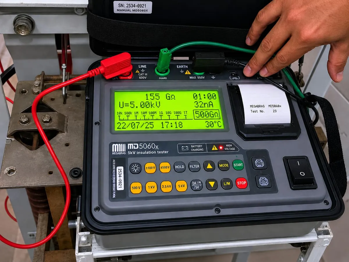 Manutenção elétrica industrial